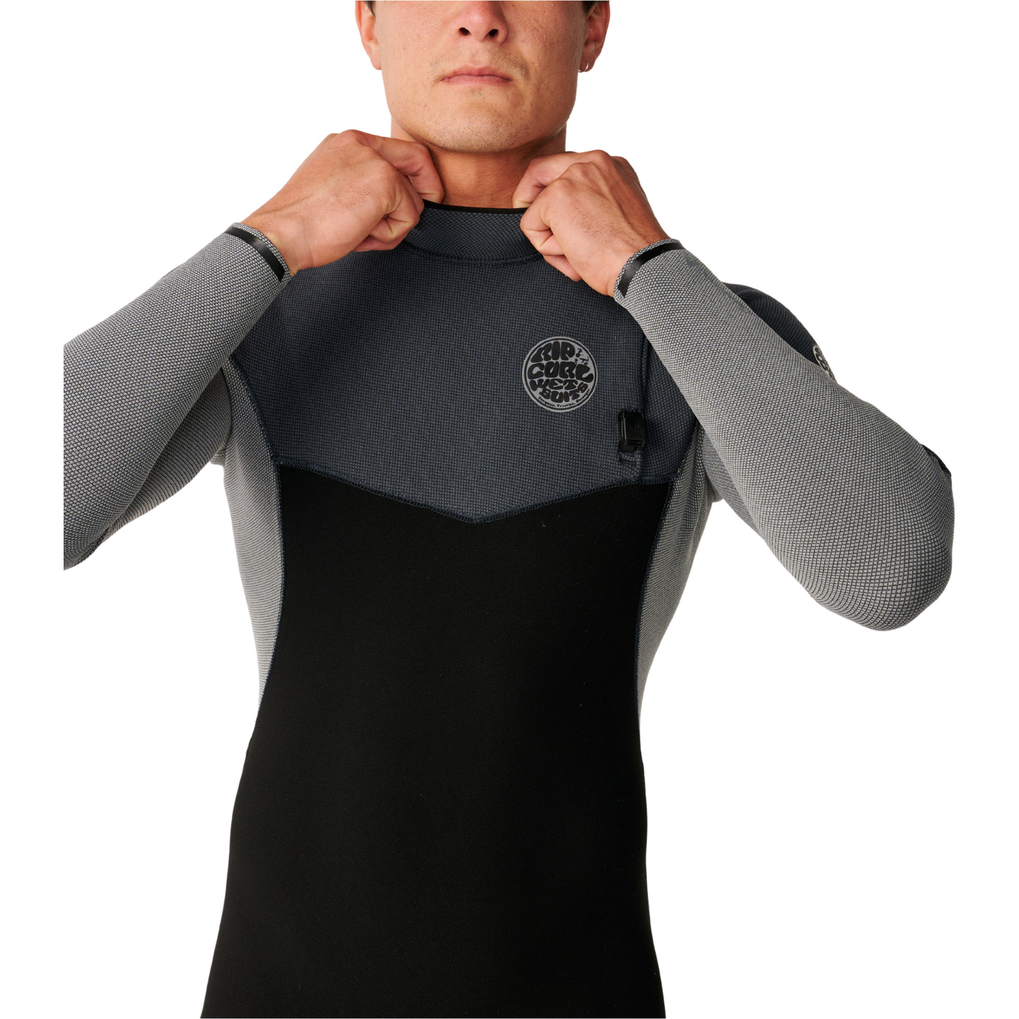 2026 Rip Curl Mens Flashbomb Pro 4/3mm Zip Free Wetsuit 17FMFS - Charcoal Grey